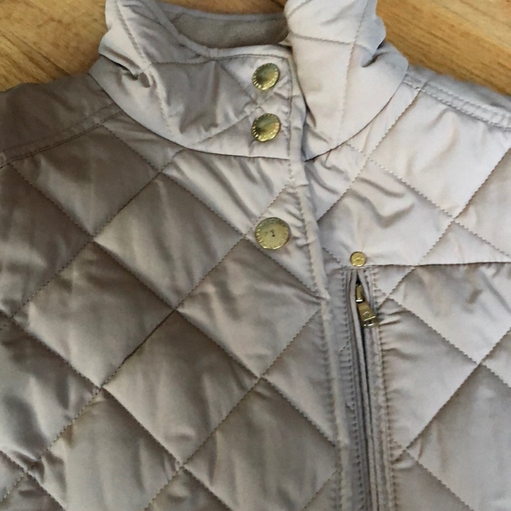 Ralph Lauren Tan Quilted Jacket with Gold Details - Picture 2 of 6